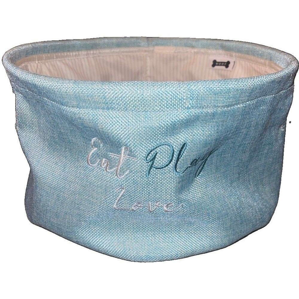 NWT WOOF Toy Bin EAT PLAY LOVE Kohl’s Blue